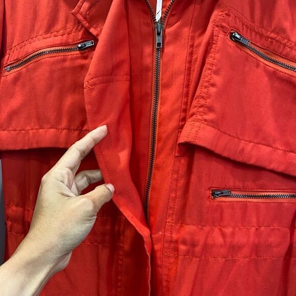 BCBGrneration Orange Hooded Coat - Picture 4 of 11